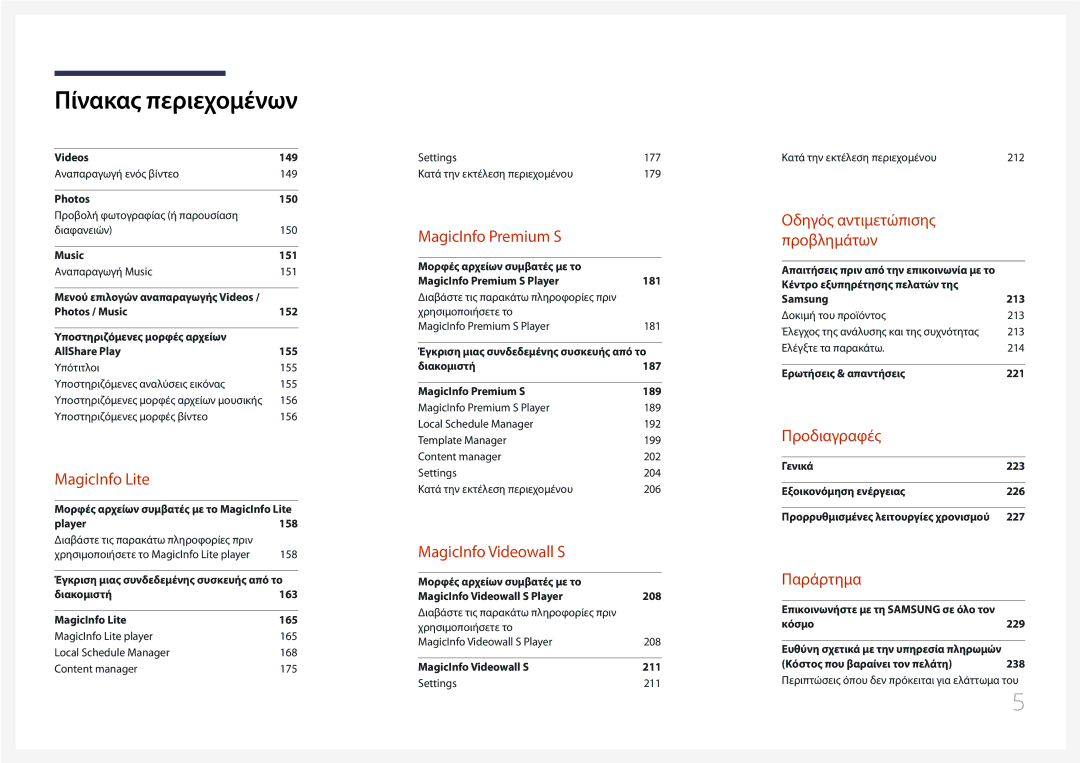 Samsung LH55UDDPLBB/EN manual Προδιαγραφές 