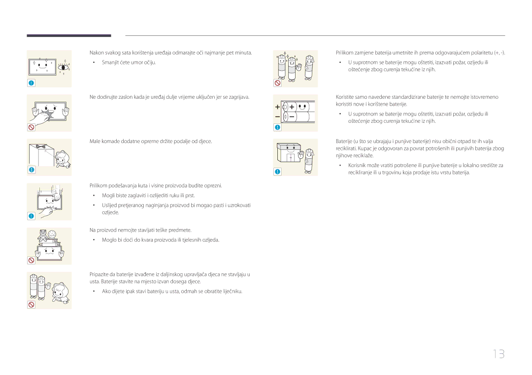 Samsung LH55UDDPLBB/EN manual Recikliranje ili u trgovinu koja prodaje istu vrstu baterija 