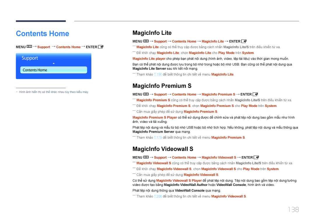 Samsung LH55UDDPLBB/XT, LH55UDDPLBB/XY manual Contents Home 