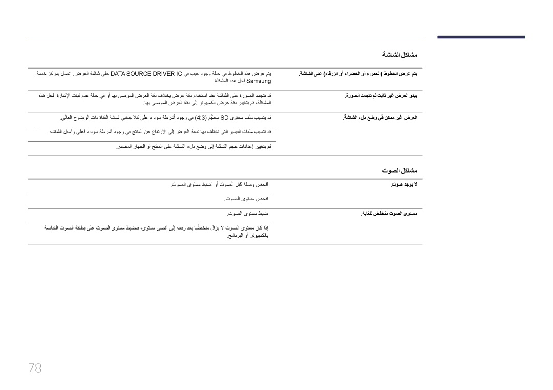 Samsung LH55UDEBLBB/NG, LH46UDEBLBB/UE, LH46UDECLBB/NG, LH46UDEBLBB/NG, LH55UDEHLBB/UE, LH55UDEBLBB/UE manual توصلا لكاشم 