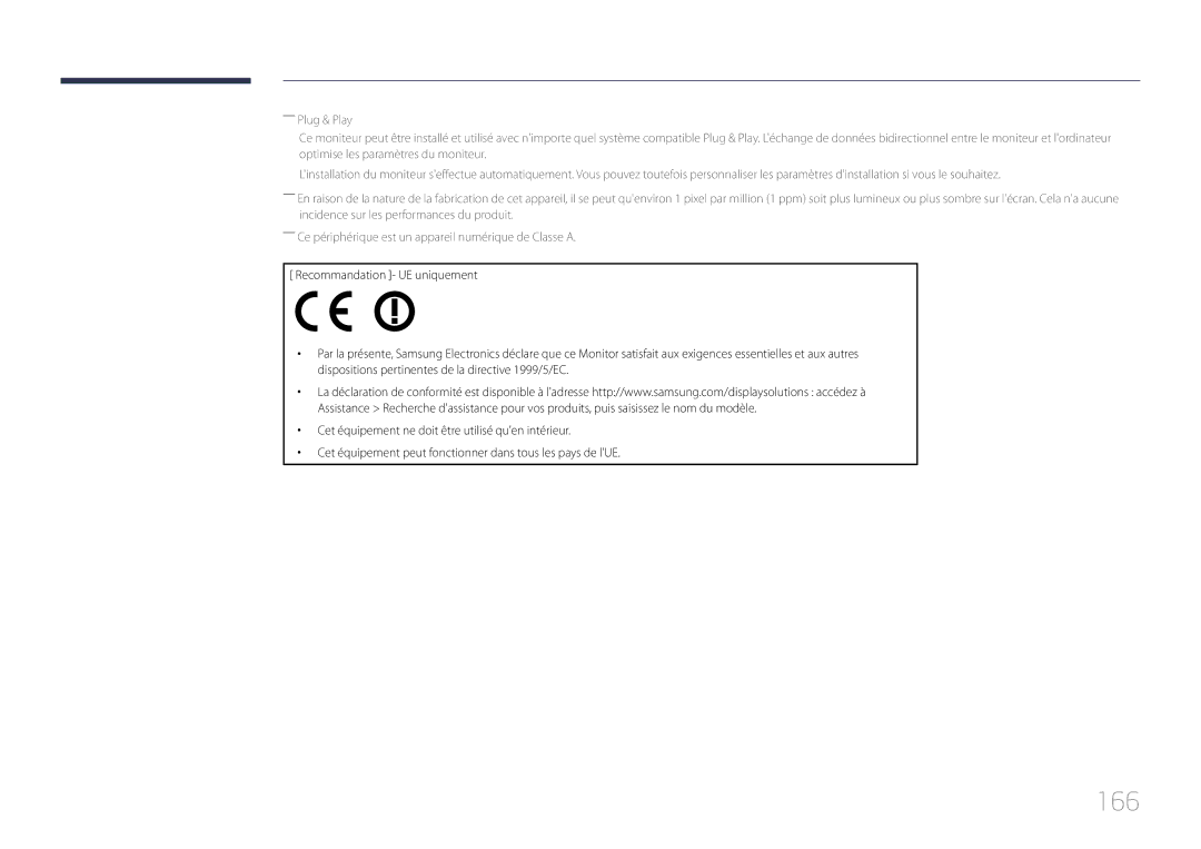 Samsung LH55UDEPLBB/EN, LH46UDEPLBB/EN manual 166 