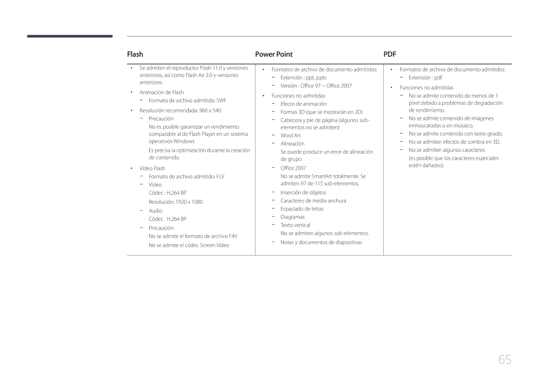 Samsung LH46UDEPLBB/EN, LH55UDEPLBB/EN manual Flash Power Point, Inserción de objetos, Diagramas -- Texto vertical 