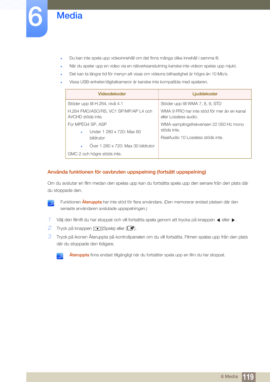 Samsung LH46DEAPLBC/EN, LH55UEAPLGC/EN, LH46MEPLGC/EN, LH46UEPLGC/EN, LH55UEPLGC/EN, LH40MEPLGC/EN Videodekoder Ljuddekoder 