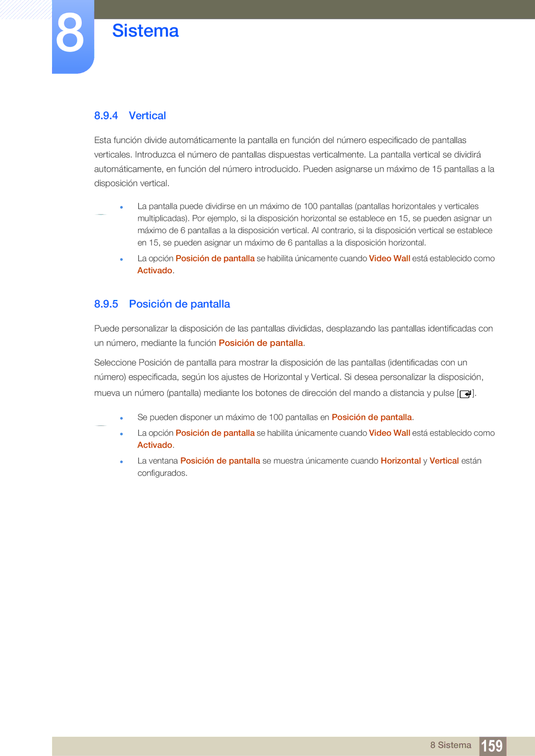 Samsung LH40MEBPLGC/EN, LH55UEAPLGC/EN, LH46UEPLGC/EN, LH55MEBPLGC/EN, LH55UEPLGC/EN manual Vertical, Posición de pantalla 