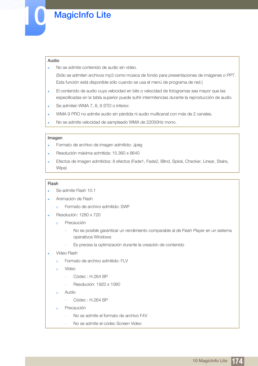 Samsung LH55UEPLGC/EN, LH55UEAPLGC/EN, LH46UEPLGC/EN, LH55MEBPLGC/EN, LH46UEAPLGC/EN, LH46MEBPLGC/EN manual MagicInfo Lite 