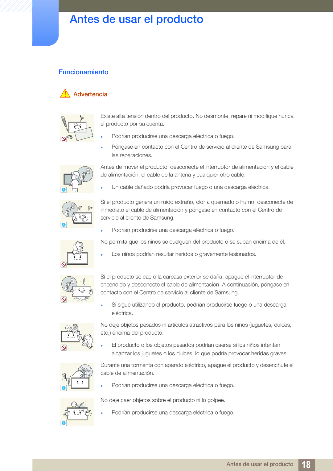 Samsung LH55UEAPLGC/EN, LH46UEPLGC/EN, LH55MEBPLGC/EN, LH55UEPLGC/EN, LH46UEAPLGC/EN, LH46MEBPLGC/EN manual Funcionamiento 