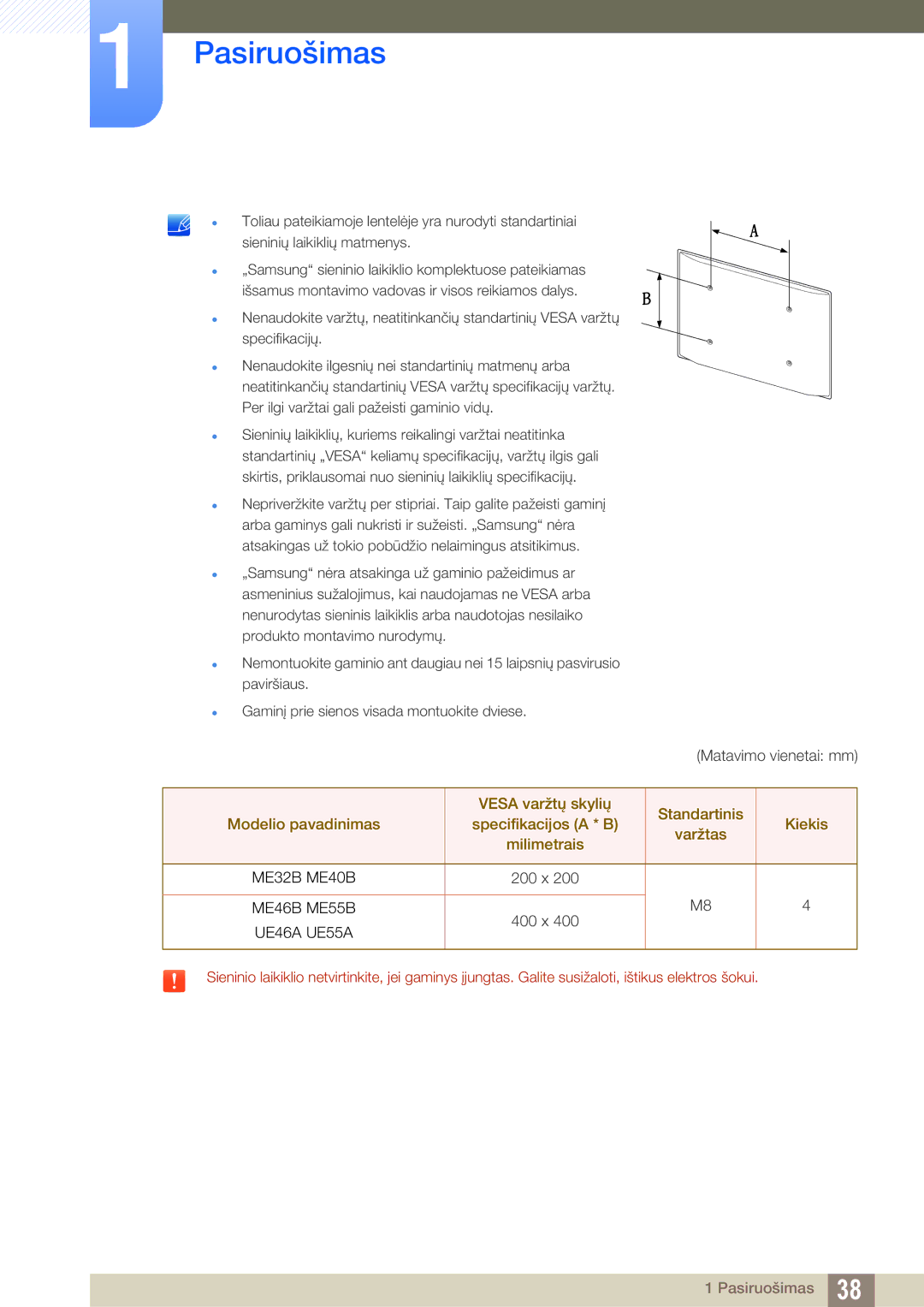 Samsung LH55UEPLGC/EN, LH55UEAPLGC/EN, LH55MEBPLGC/EN, LH46MEBPLGC/EN, LH40MEBPLGC/EN, LH32MEBPLGC/EN manual 200 x 