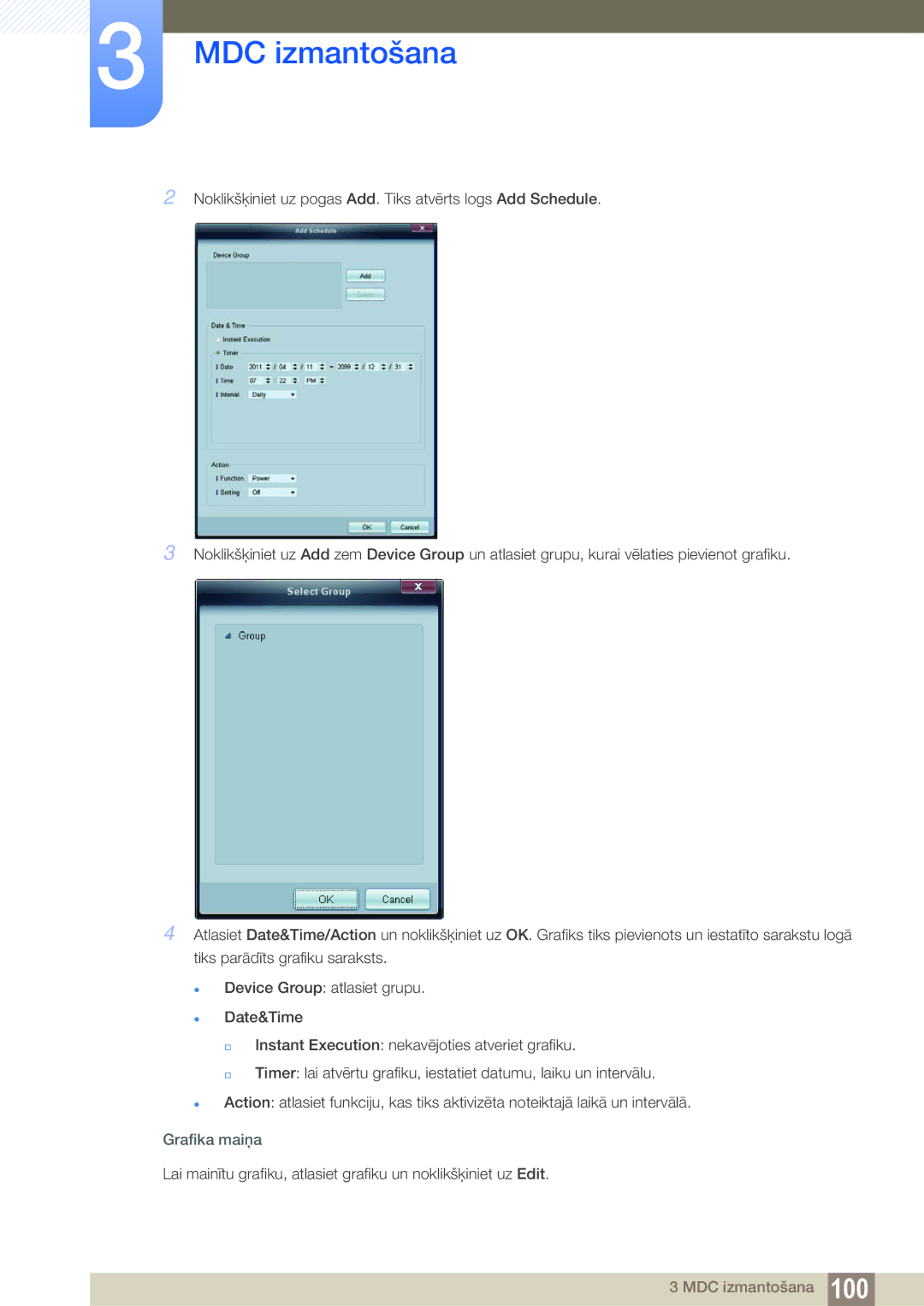 Samsung LH40MEBPLGC/EN, LH55UEAPLGC/EN, LH55MEBPLGC/EN, LH55UEPLGC/EN, LH46MEBPLGC/EN, LH32MEBPLGC/EN manual Grafika maiņa 