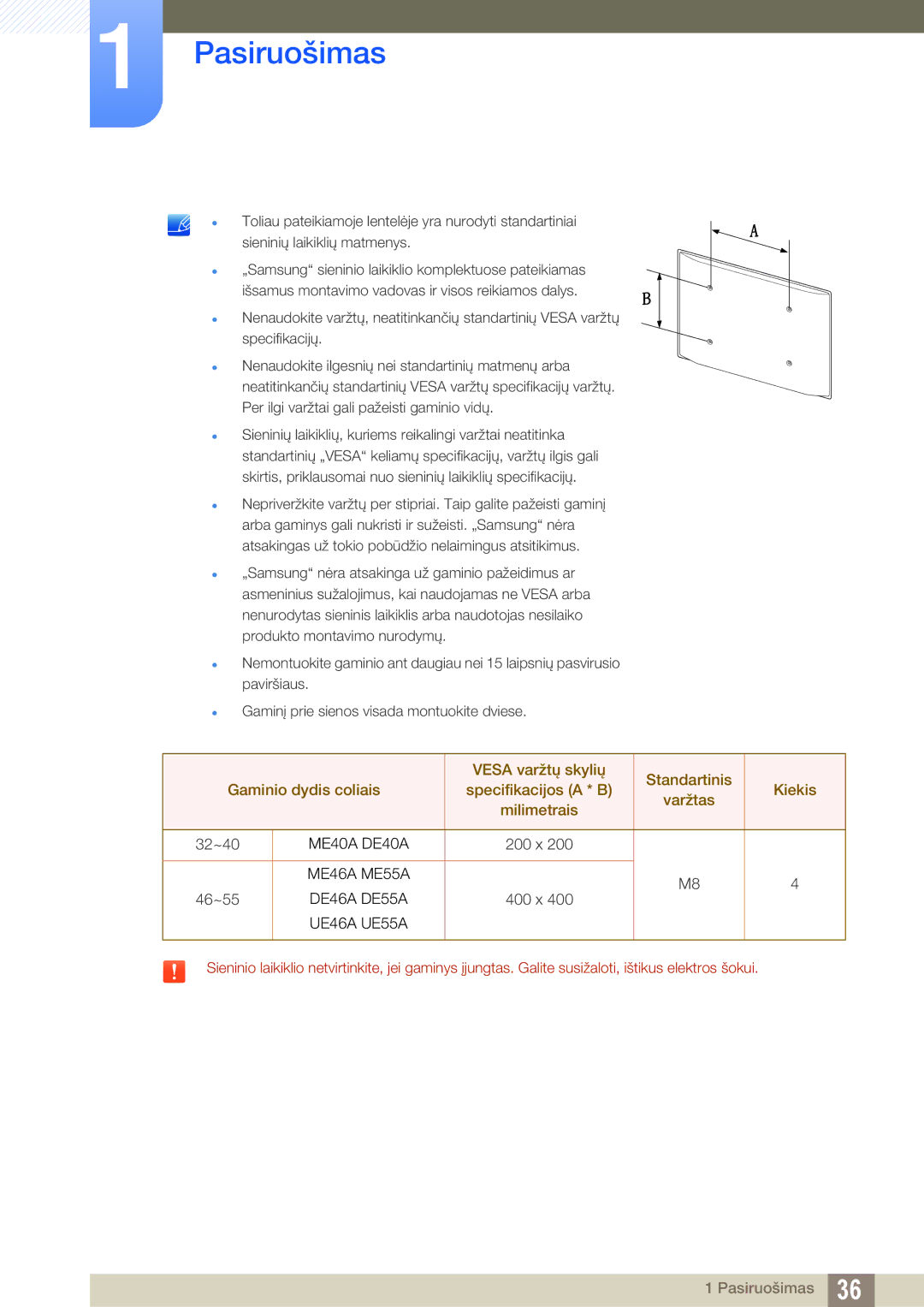 Samsung LH55UEAPLGC/EN, LH55UEPLGC/EN, LH46DEAPLBC/EN manual 32~40 