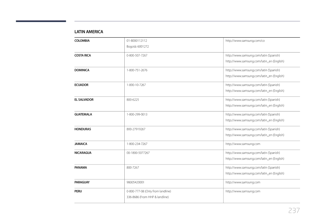 Samsung LH46UECPLGC/EN, LH55UECPLGC/EN manual 237 