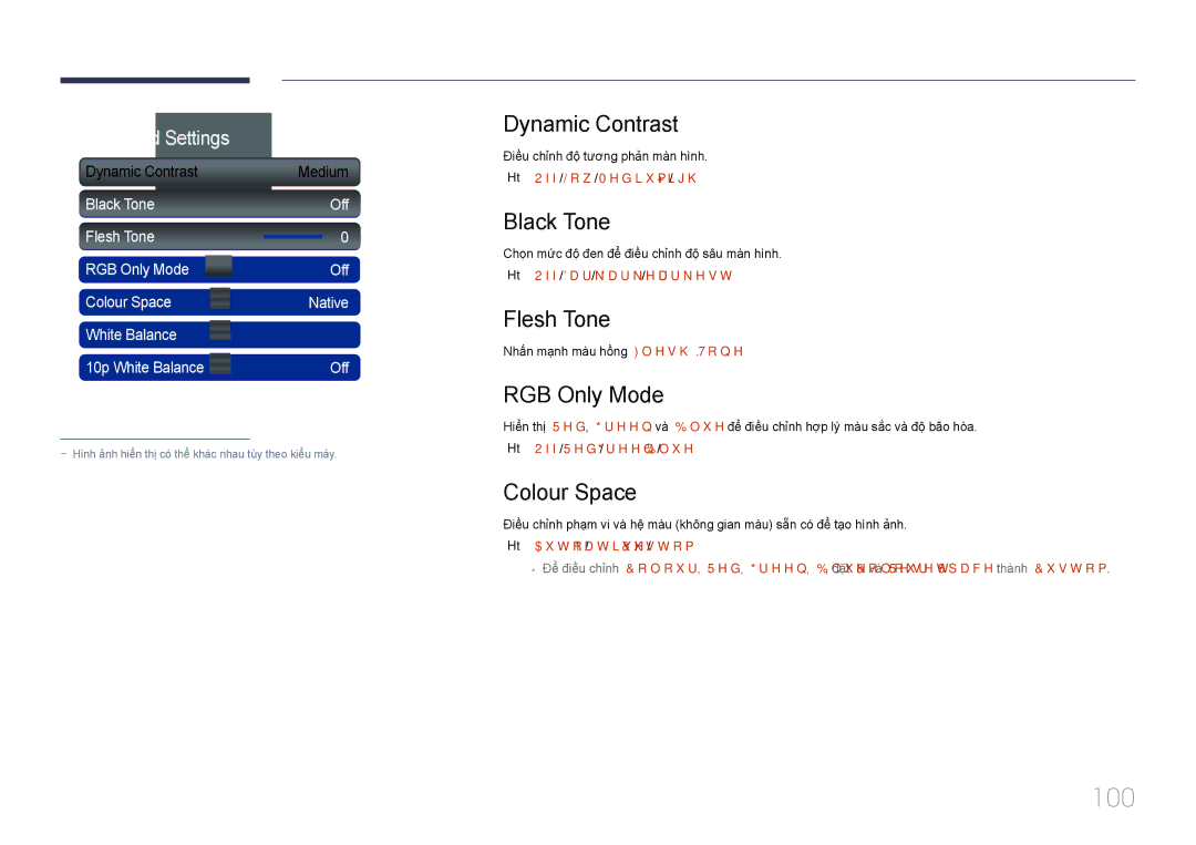 Samsung LH55UECPLGC/XY, LH46UECPLGC/XY manual 100 