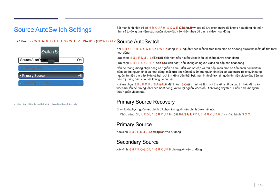 Samsung LH55UECPLGC/XY, LH46UECPLGC/XY manual Source AutoSwitch Settings, 134 