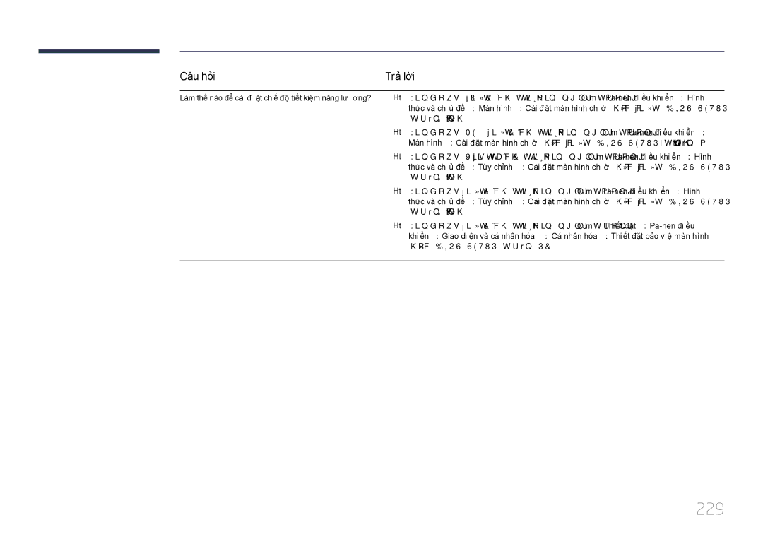 Samsung LH46UECPLGC/XY, LH55UECPLGC/XY manual 229, Làm thế nào để cài đặ̣t chê đô tiết kiệm năng lượ̣ng?, Trên má́y tí́nh 