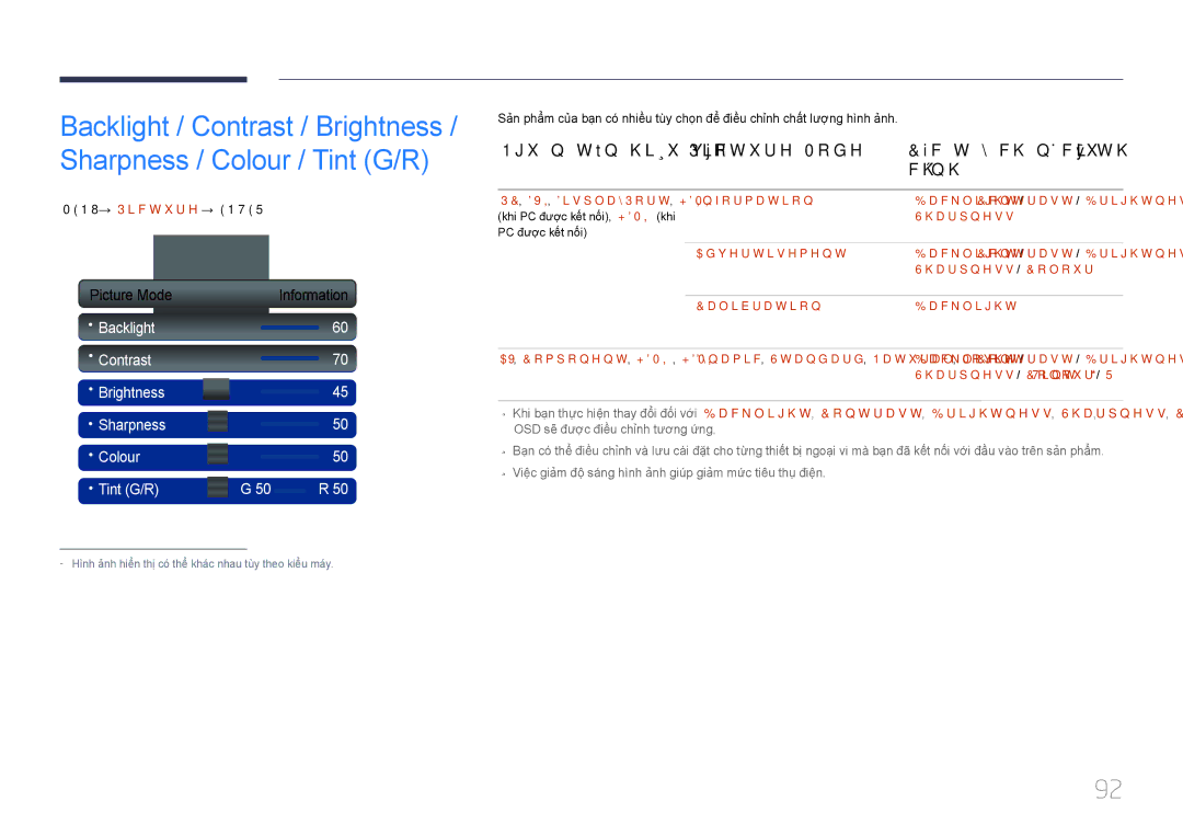 Samsung LH55UECPLGC/XY, LH46UECPLGC/XY manual MENUm→ Picture → Entere 