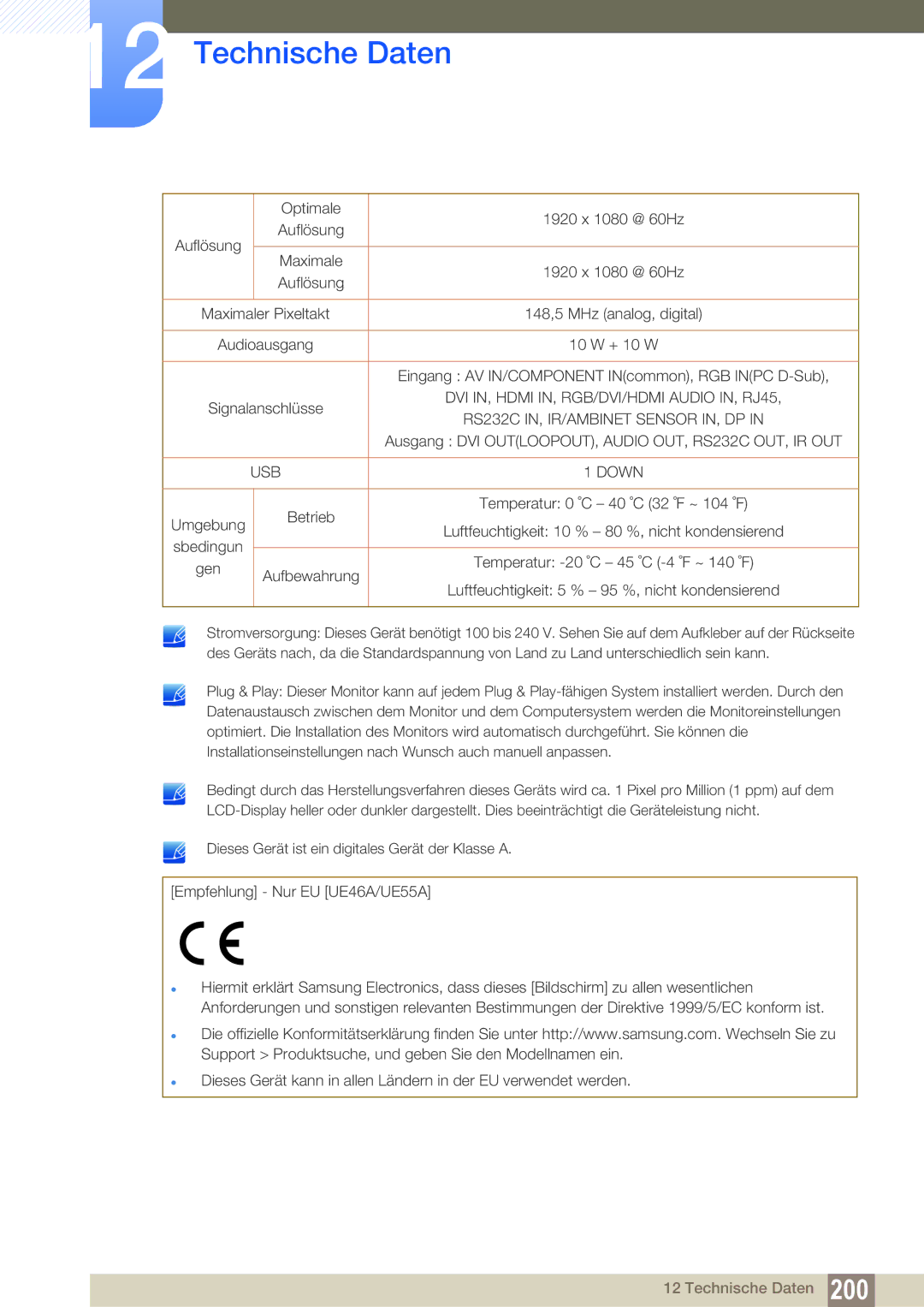 Samsung LH46UEPLGC/EN, LH55UEPLGC/ZA, LH55UEAPLGC/EN, LH55MEBPLGC/EN, LH55UEPLGC/EN, LH46UEAPLGC/EN, LH46MEBPLGC/EN manual Down 