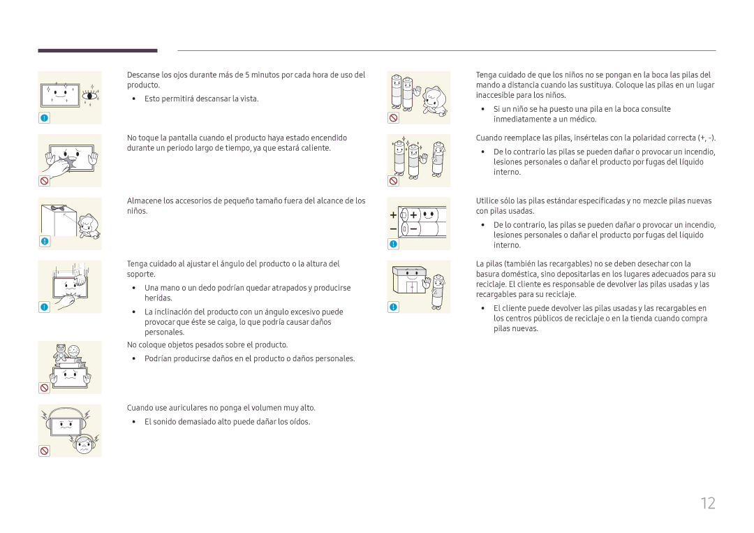 Samsung LH55UHFHLBB/EN manual Podrían producirse daños en el producto o daños personales 