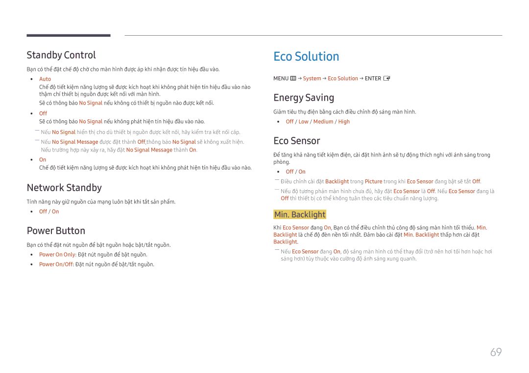 Samsung LH55UHFHLBB/XV manual Eco Solution 