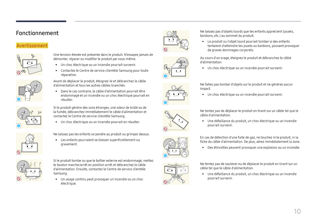 Samsung LH55UMHHLBB/EN, LH55UHFHLBB/EN manual Fonctionnement 