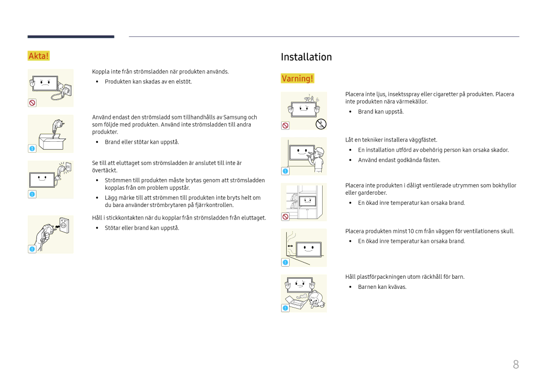 Samsung LH55UMHHLBB/EN, LH55UHFHLBB/EN manual Installation 