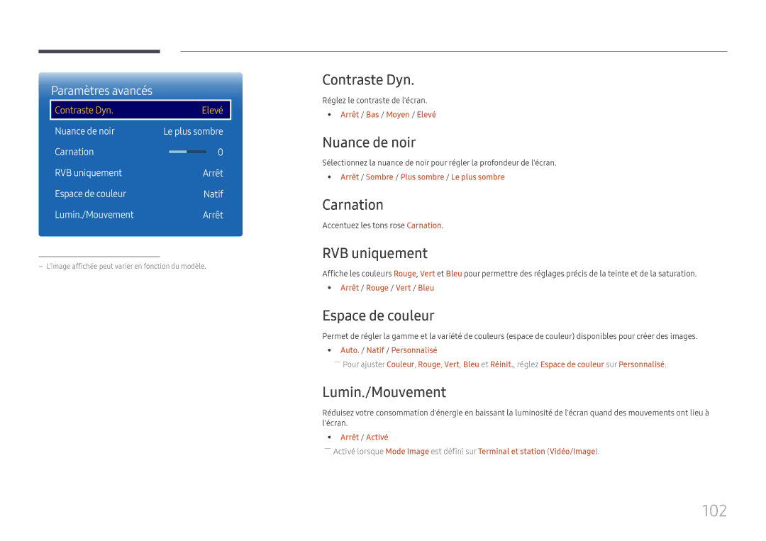 Samsung LH65DMEXTBC/EN manual 102 