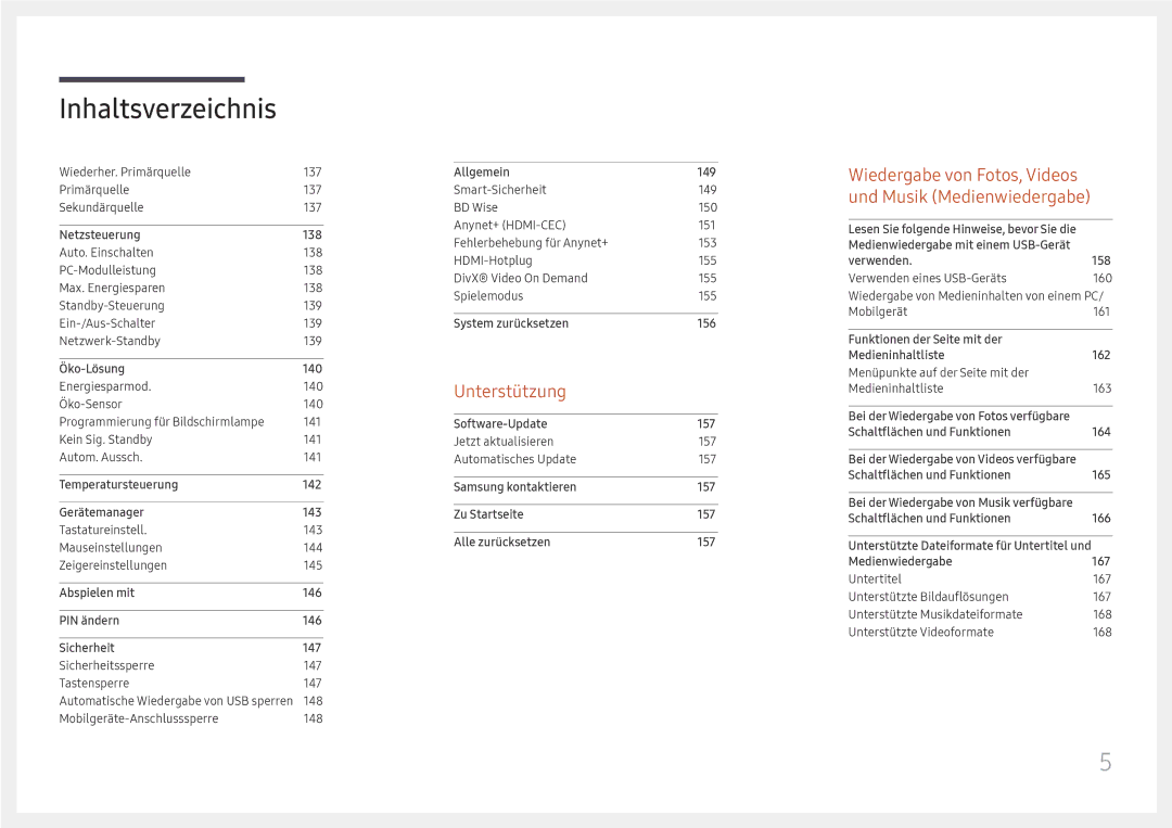 Samsung LH65DMEXTBC/EN manual Unterstützung 