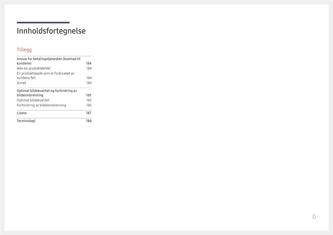 Samsung LH65DMEXTBC/EN manual Tillegg 