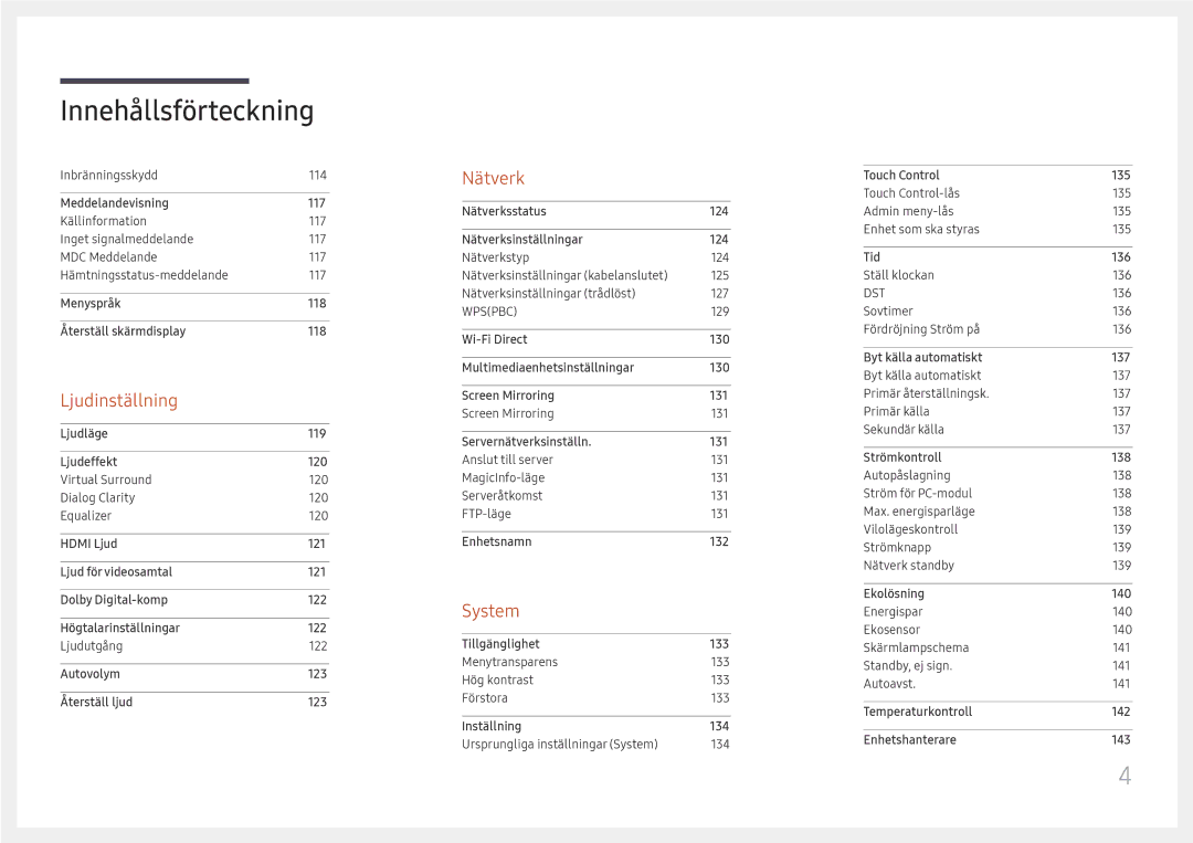 Samsung LH65DMEXTBC/EN manual Ljudinställning 