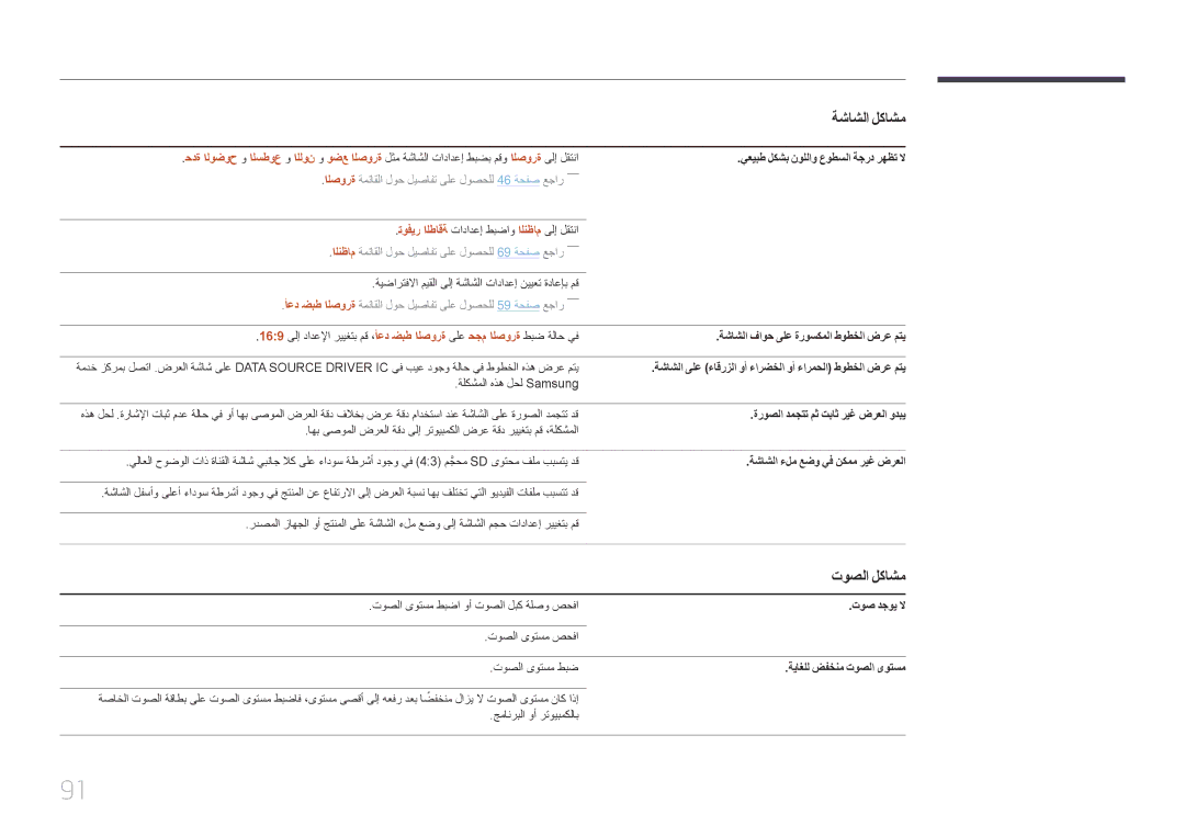 Samsung LH65EDDPLGC/HD, LH65EDDPLGC/EN, LH75EDDPLGC/EN, LH75EDDPLGC/NG, LH65EDDPLGC/NG, LH65EDDPLGC/UE manual توصلا لكاشم 