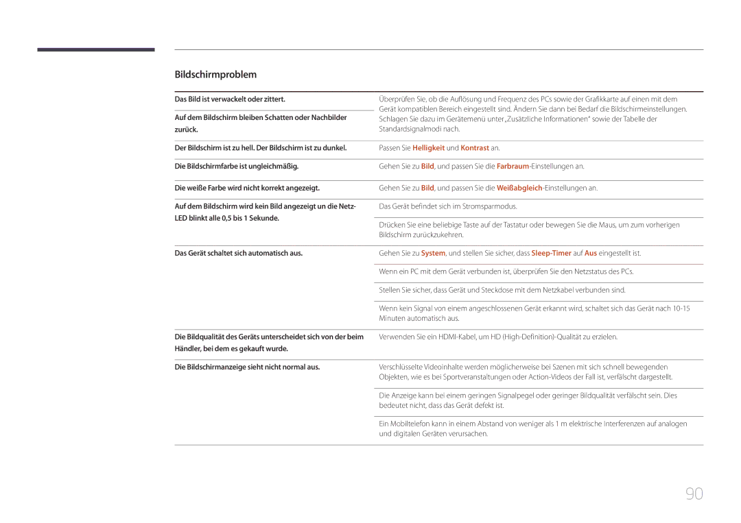 Samsung LH65EDDPLGC/EN, LH75EDDPLGC/EN manual Passen Sie Helligkeit und Kontrast an 