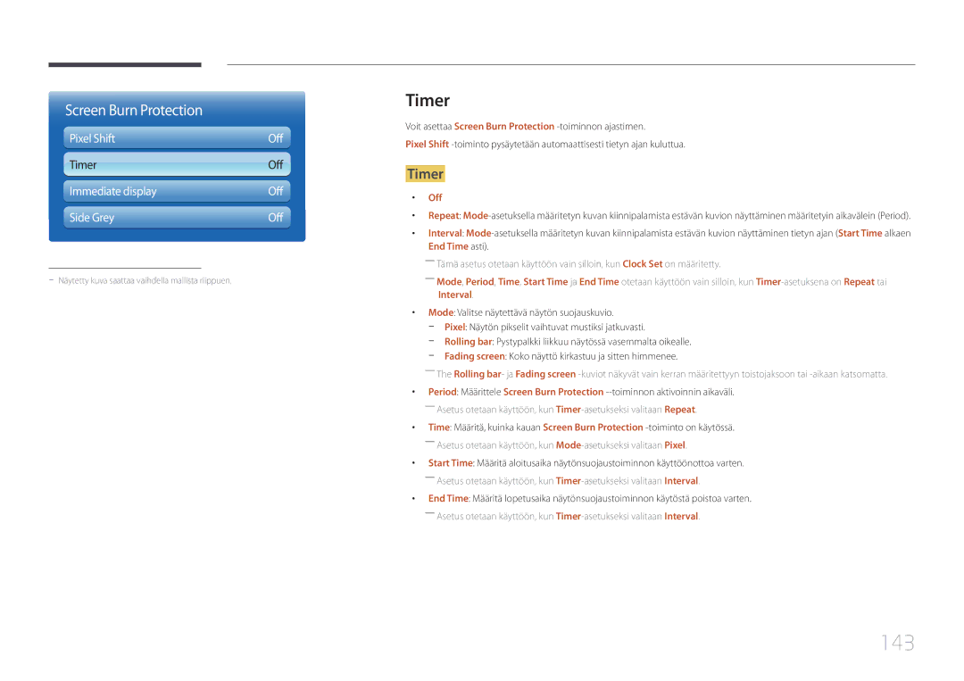 Samsung LH65MDCPLGC/EN manual 143, Timer 