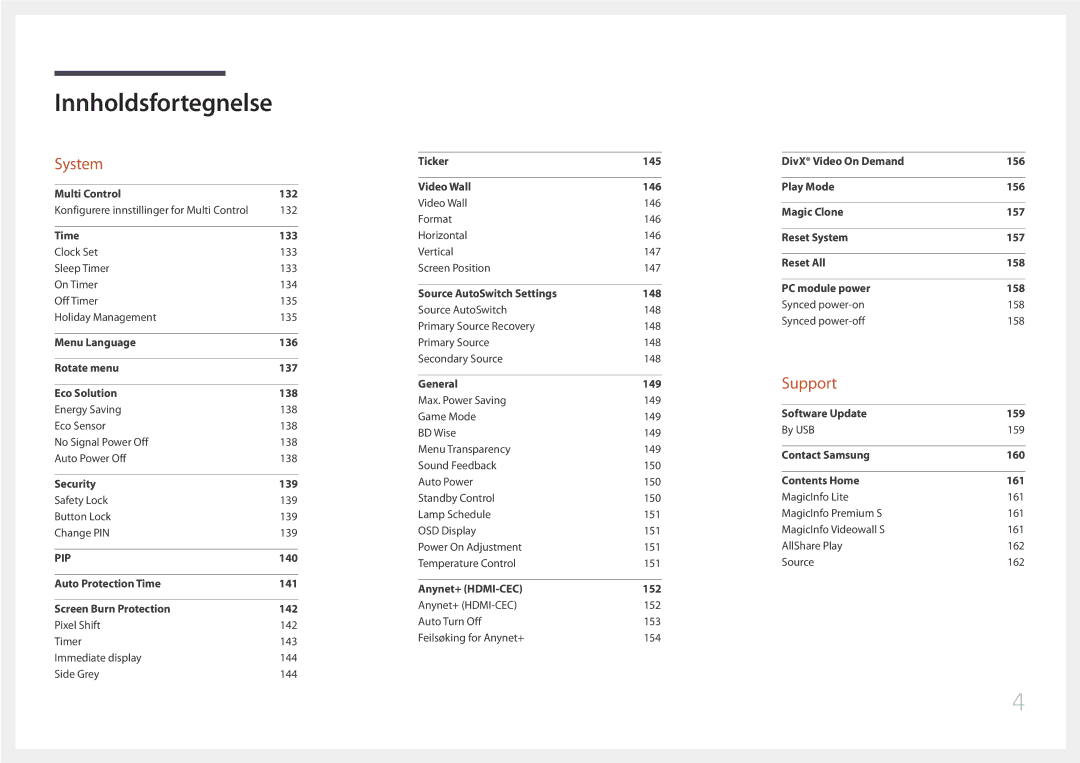 Samsung LH65MDCPLGC/EN manual System 