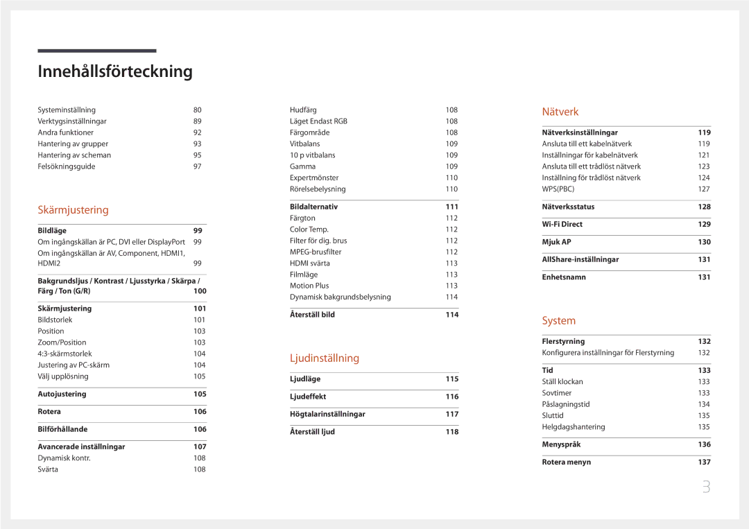 Samsung LH65MDCPLGC/EN manual Ljudinställning 