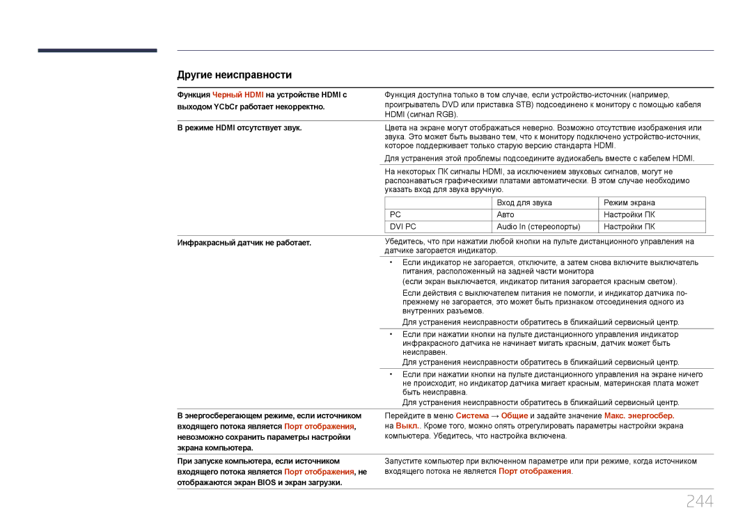 Samsung LH65MDCPLGC/EN manual 244 