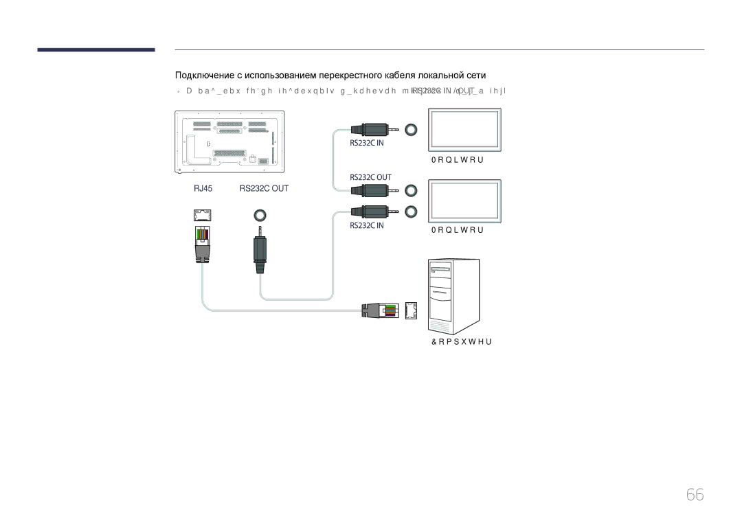 Samsung LH65MDCPLGC/EN manual RS232C OUT 