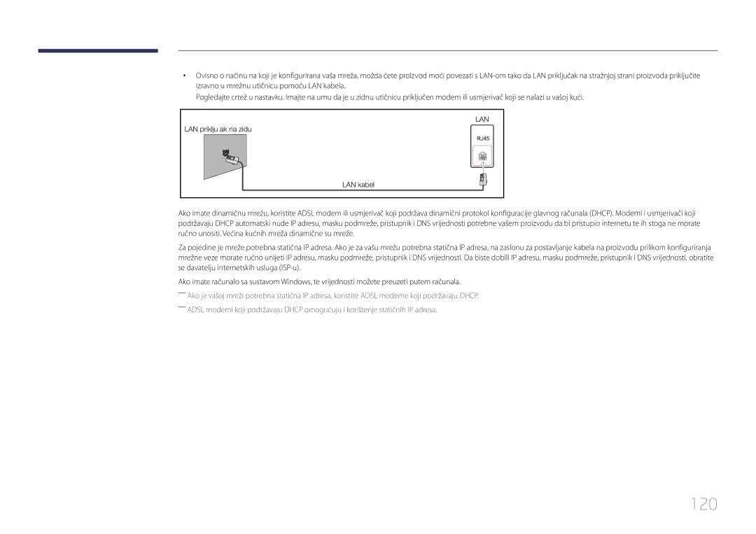 Samsung LH65MDCPLGC/EN manual 120 