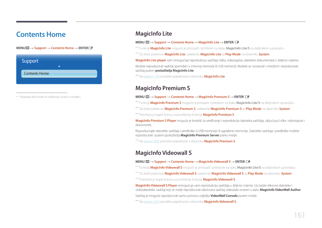 Samsung LH65MDCPLGC/EN manual Contents Home 