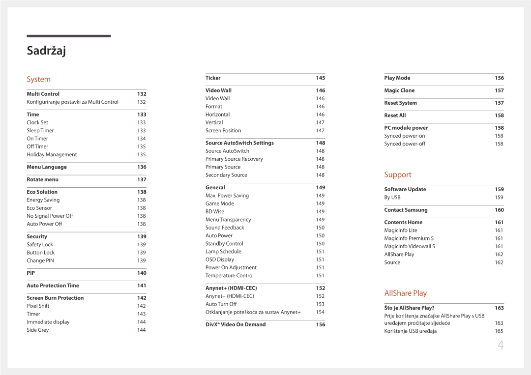 Samsung LH65MDCPLGC/EN manual System 