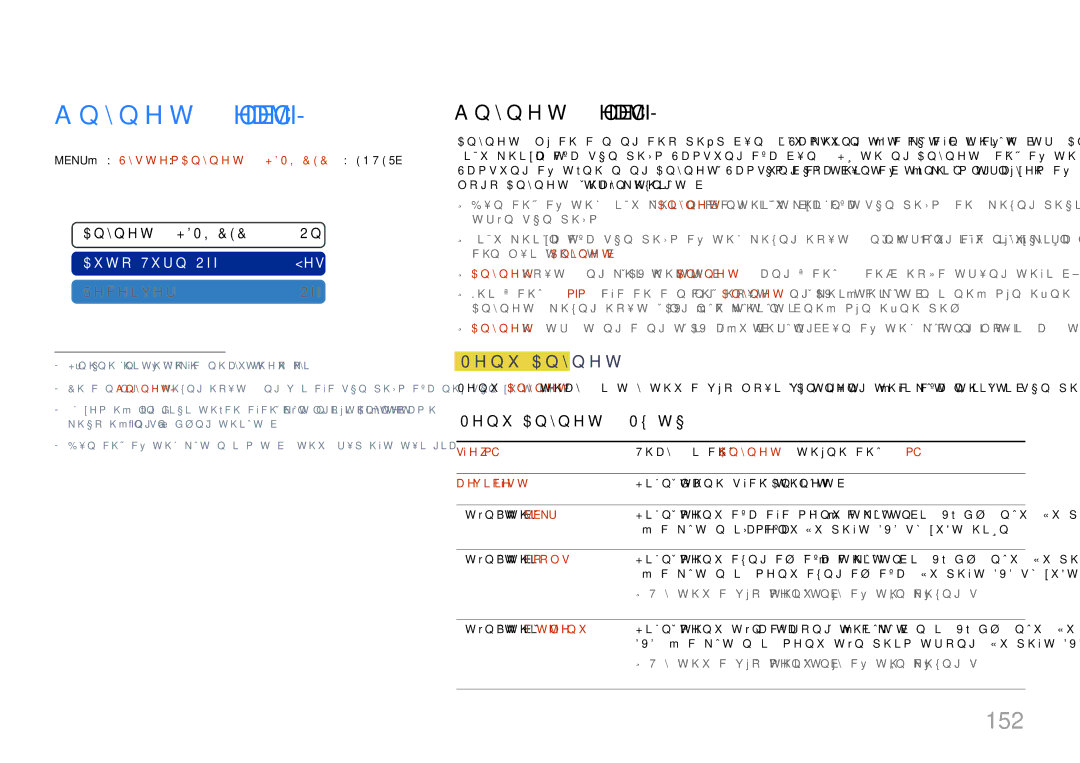 Samsung LH65MDCPLGC/XY manual Anynet+ HDMI-CEC, 152, Menu Anynet+ Mô tả 