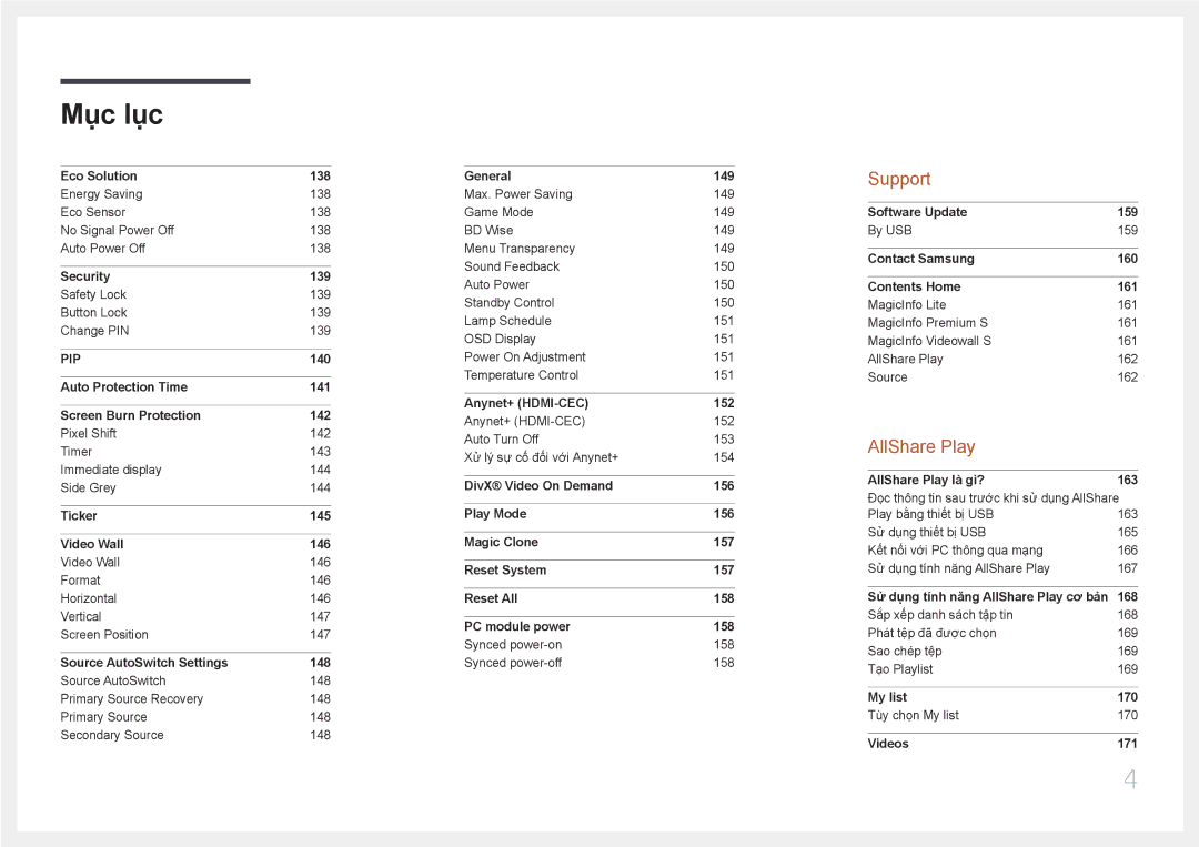 Samsung LH65MDCPLGC/XY manual Support 