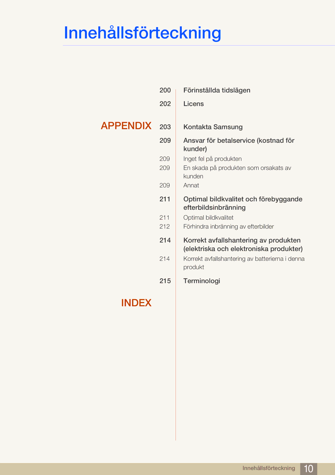 Samsung LH65MEBPLGC/EN, LH75MEBPLGC/EN manual Appendix 