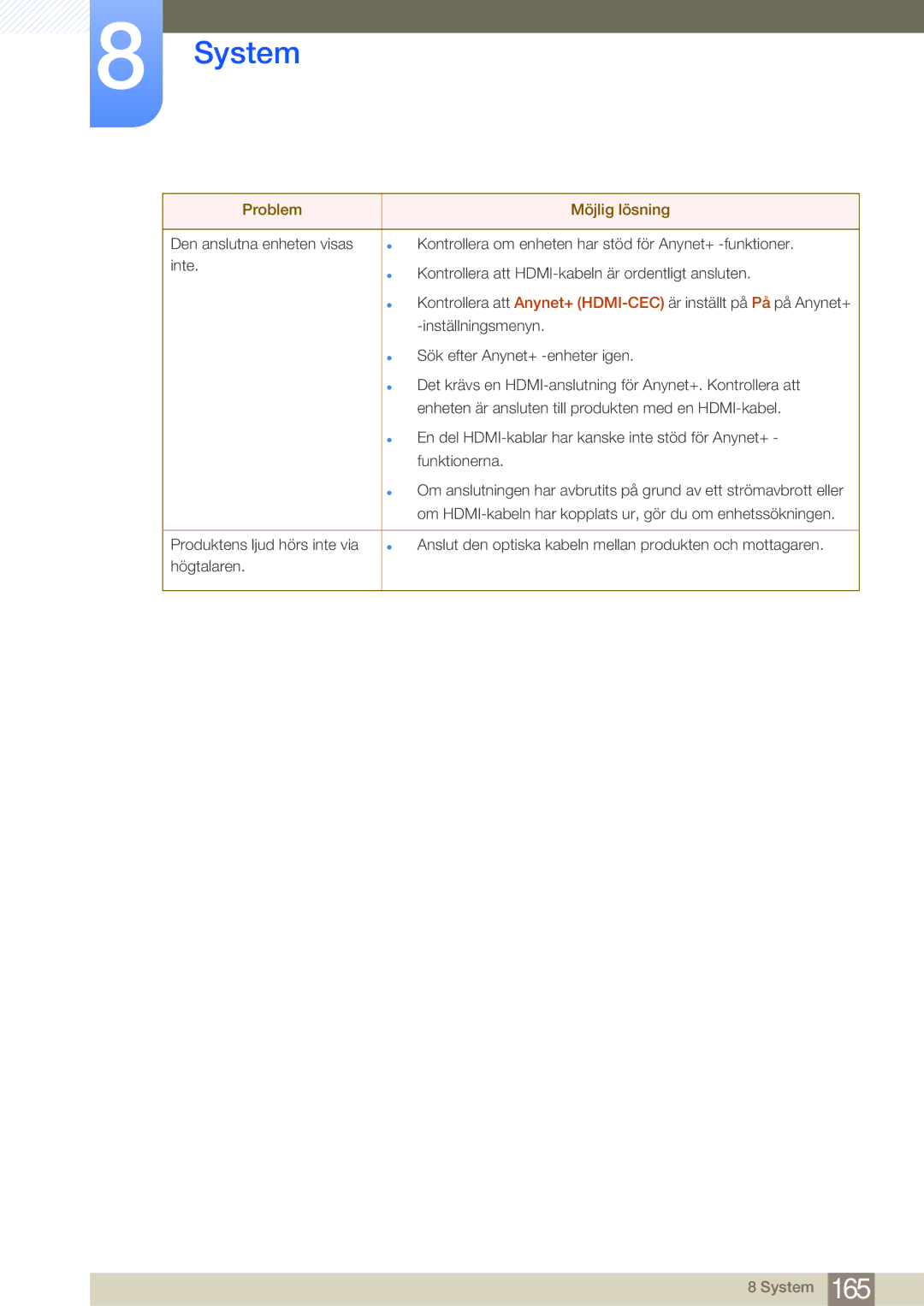 Samsung LH75MEBPLGC/EN, LH65MEBPLGC/EN manual System 