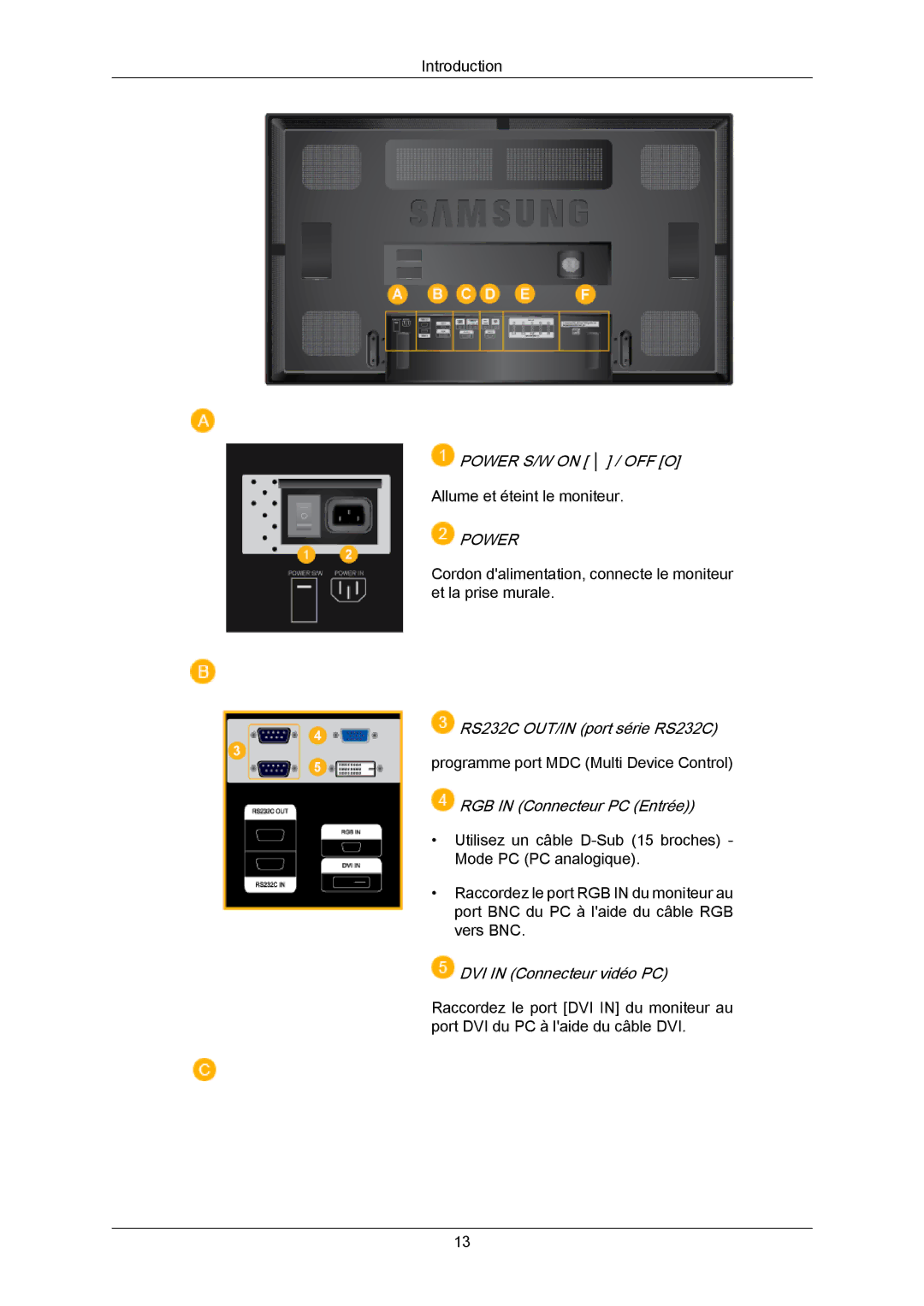 Samsung LH65MGPLBF/EN manual Power 