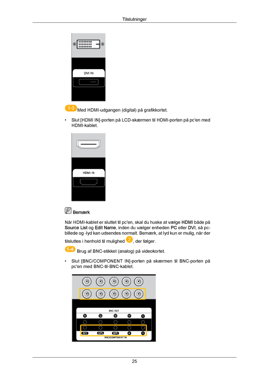 Samsung LH65MGPLBF/EN manual Bemærk 