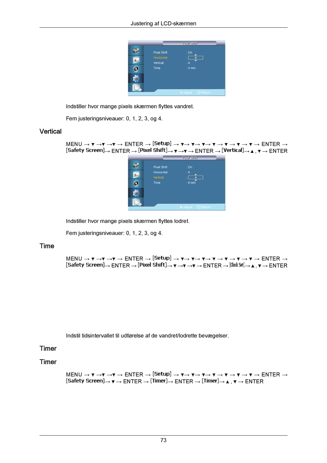 Samsung LH65MGPLBF/EN manual Timer 