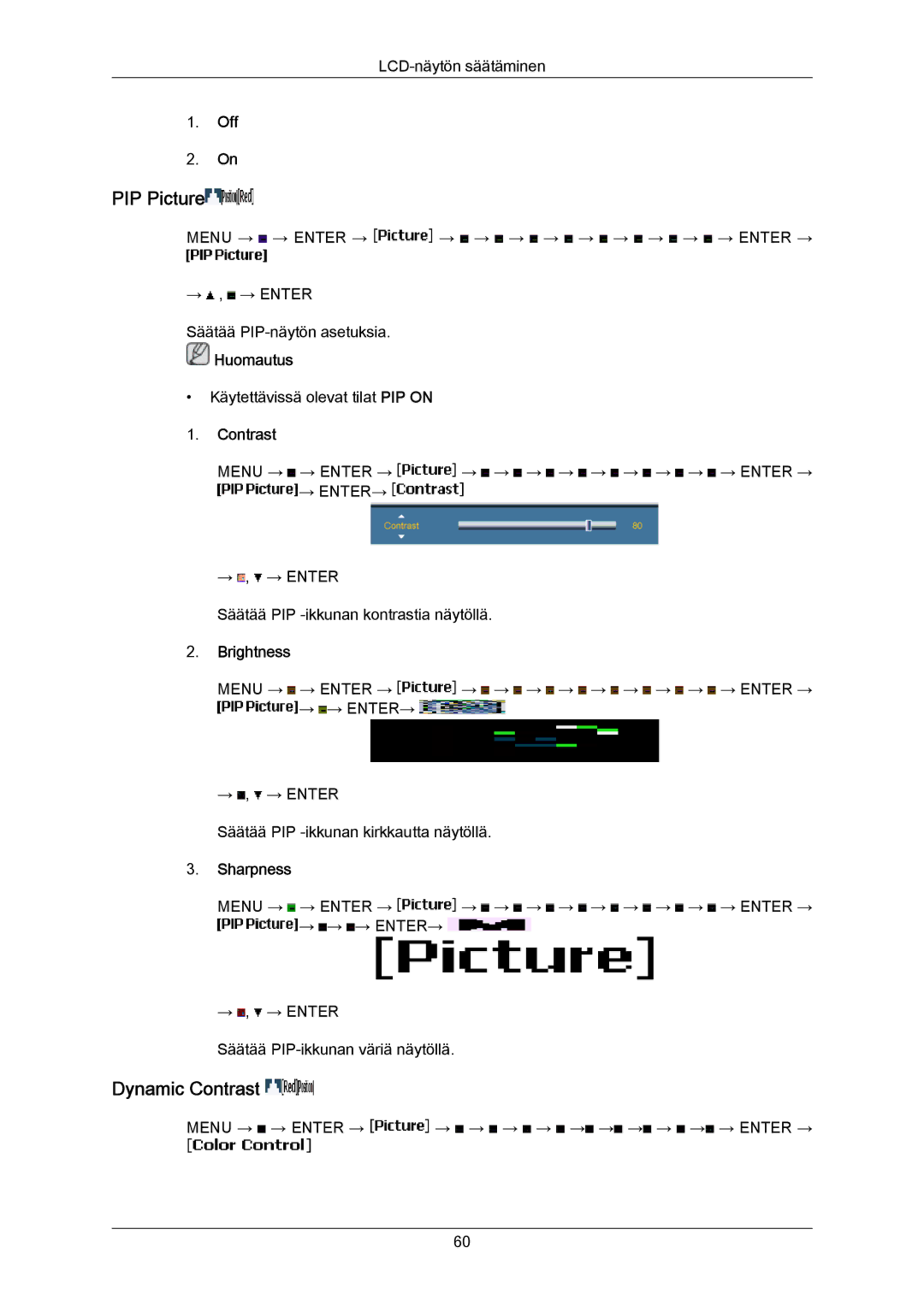 Samsung LH65MGPLBF/EN manual Menu → → Enter → → → → → → → → → → → Enter → 