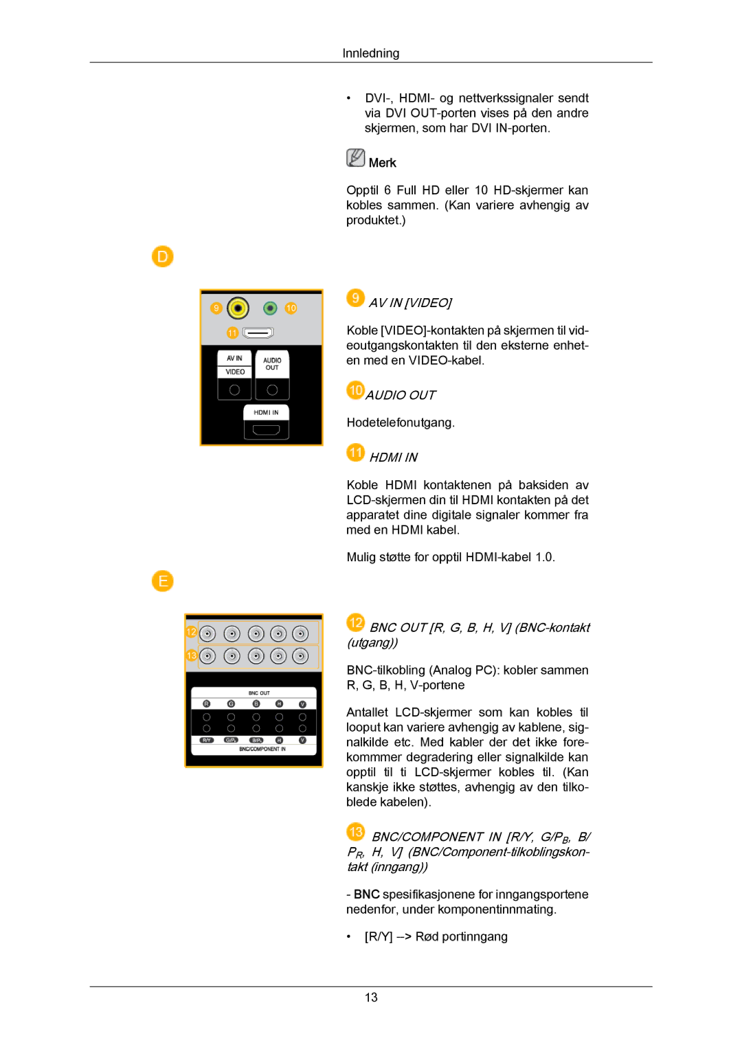 Samsung LH65MGPLBF/EN manual Audio OUT 