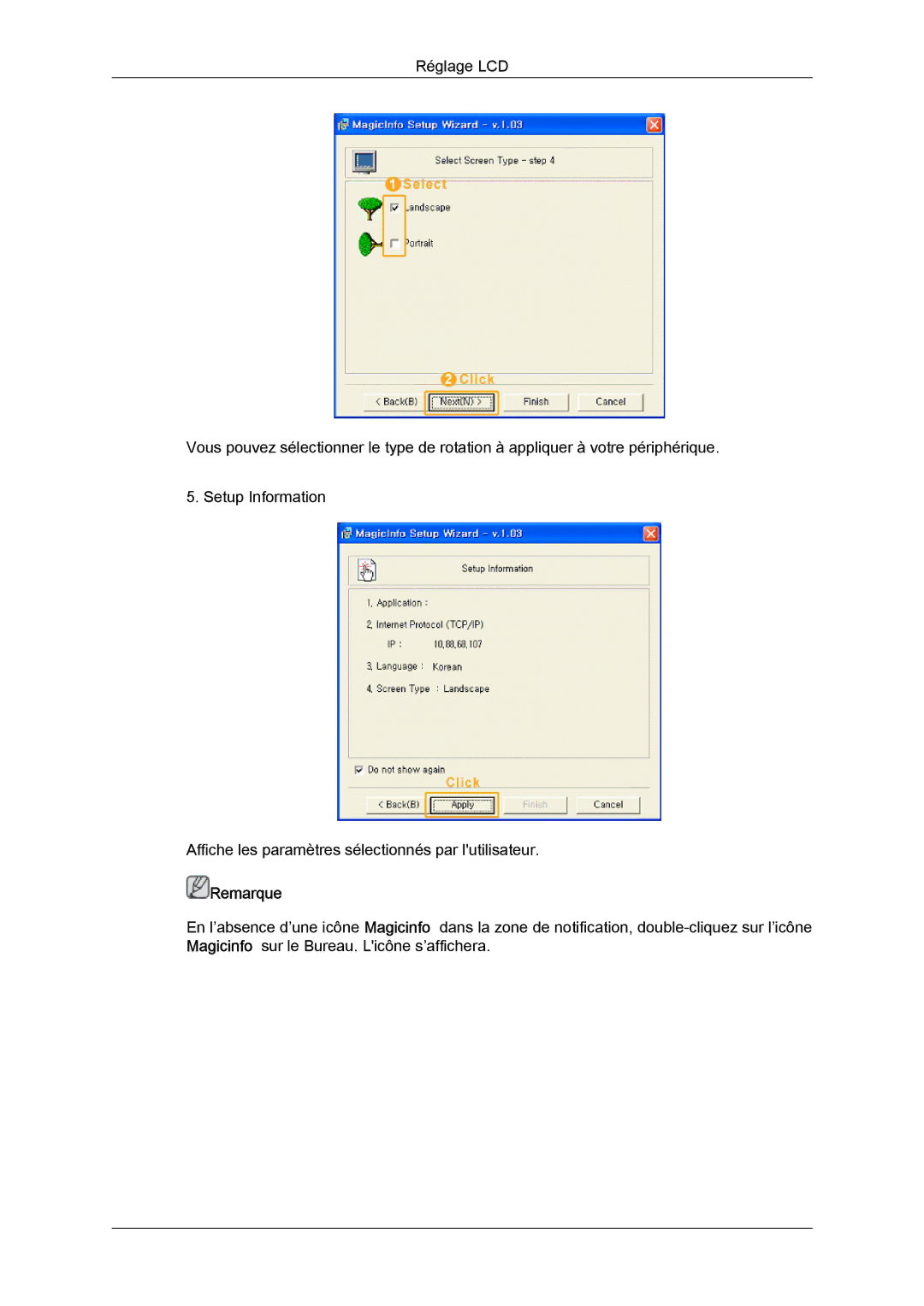 Samsung LH65MGQLBF/EN manual Remarque 