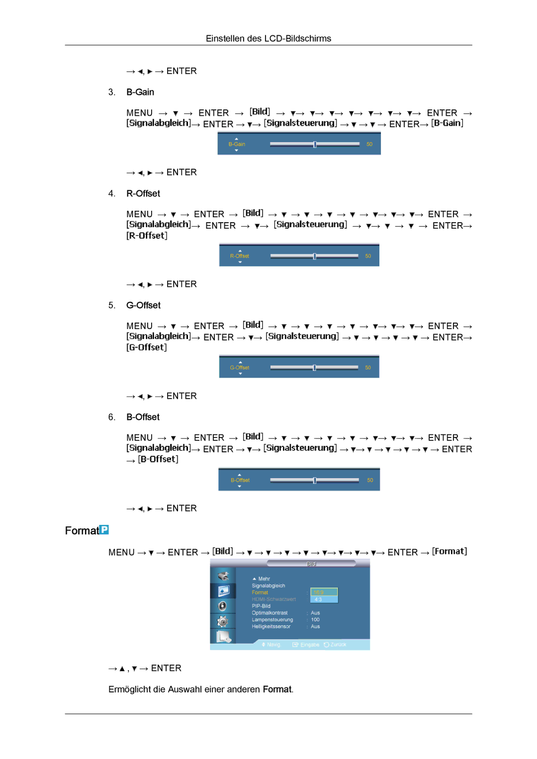 Samsung LH65MGQLBF/EN manual Offset 