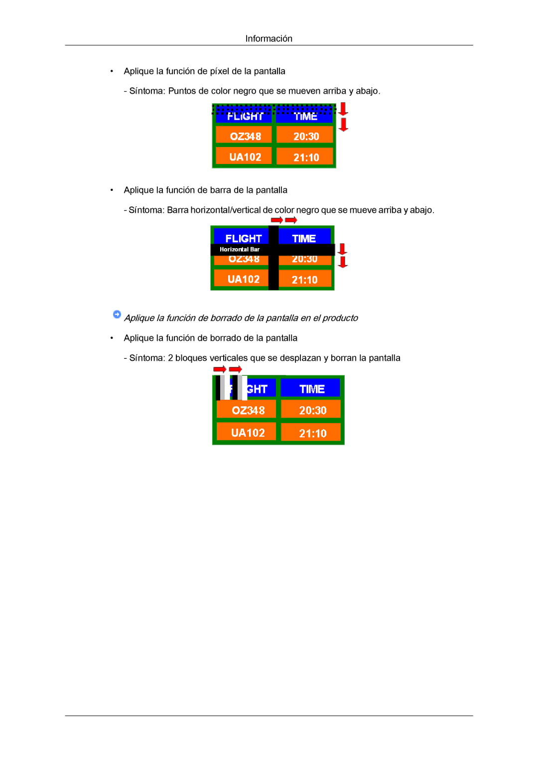 Samsung LH65MGQLBF/EN manual Aplique la función de borrado de la pantalla en el producto 