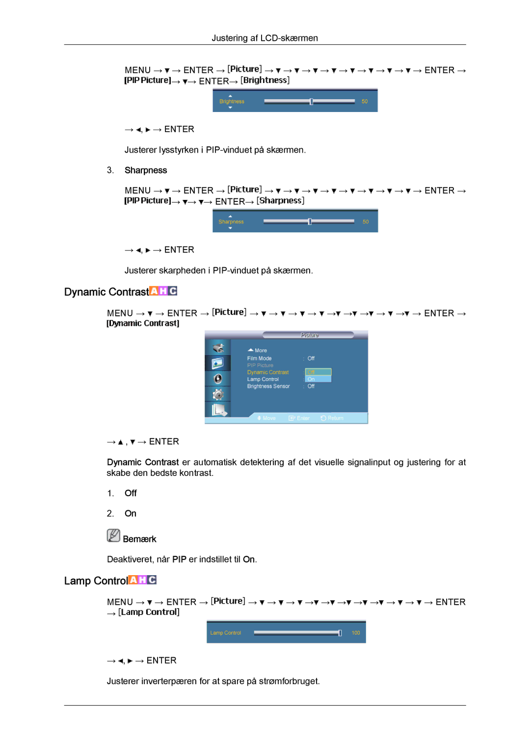 Samsung LH65MGQLBF/EN manual Dynamic Contrast 